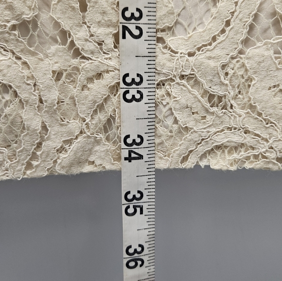 0001 J. Crew  Natalia Lace Dress A9022 Cream Bridal Wedding Formal Office Size 2 - Picture 15 of 15
